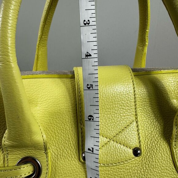 Jimmy Choo Rosalie Satchel 2-Way Bag Suede Leather Beige Yellow - Picture 15 of 16